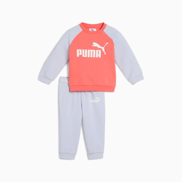 Tacairí beaga Minicats PUMA: Set feisteas sómasach raglán agus pants, gleoite, compordach, agus le spraoi!